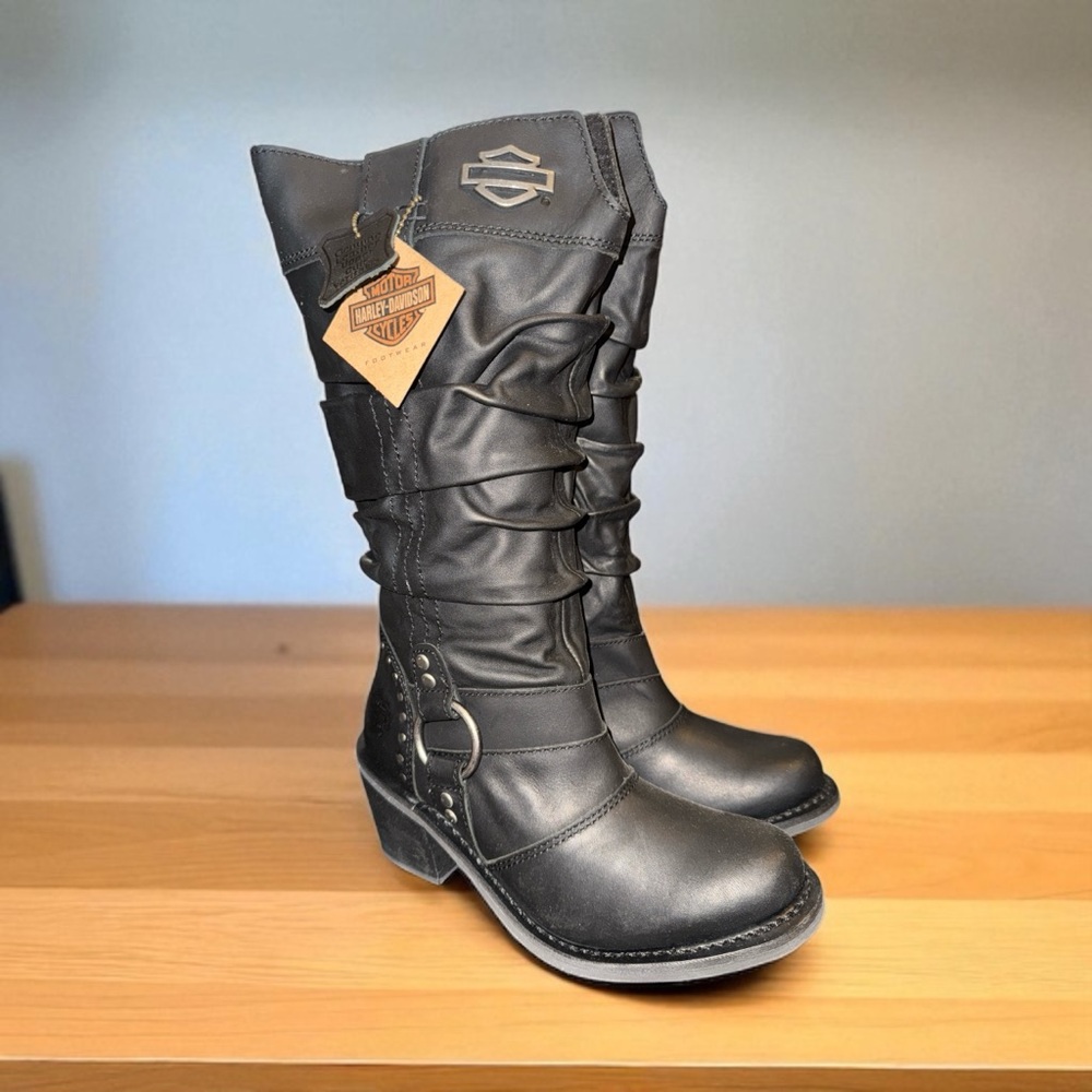 Harley-Davidson Women's Black Moto Boots